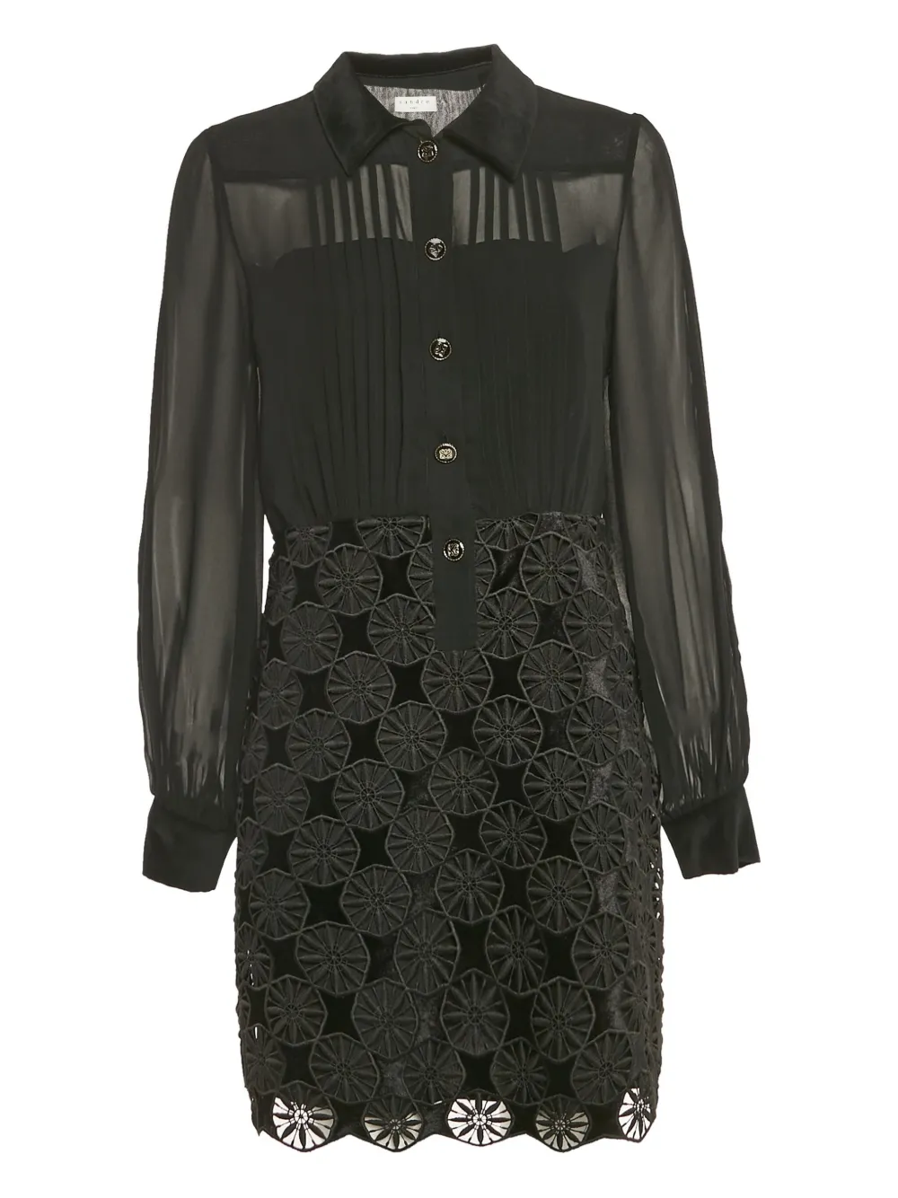 SANDRO robe courte en dentelle | noir | Image 1