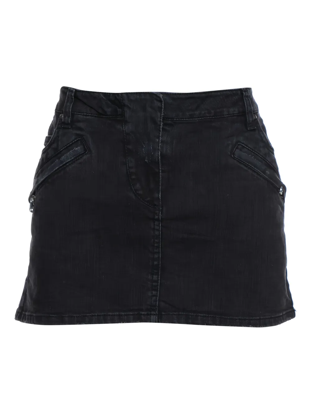 Pierre Balmain Minigonna con zip - Nero