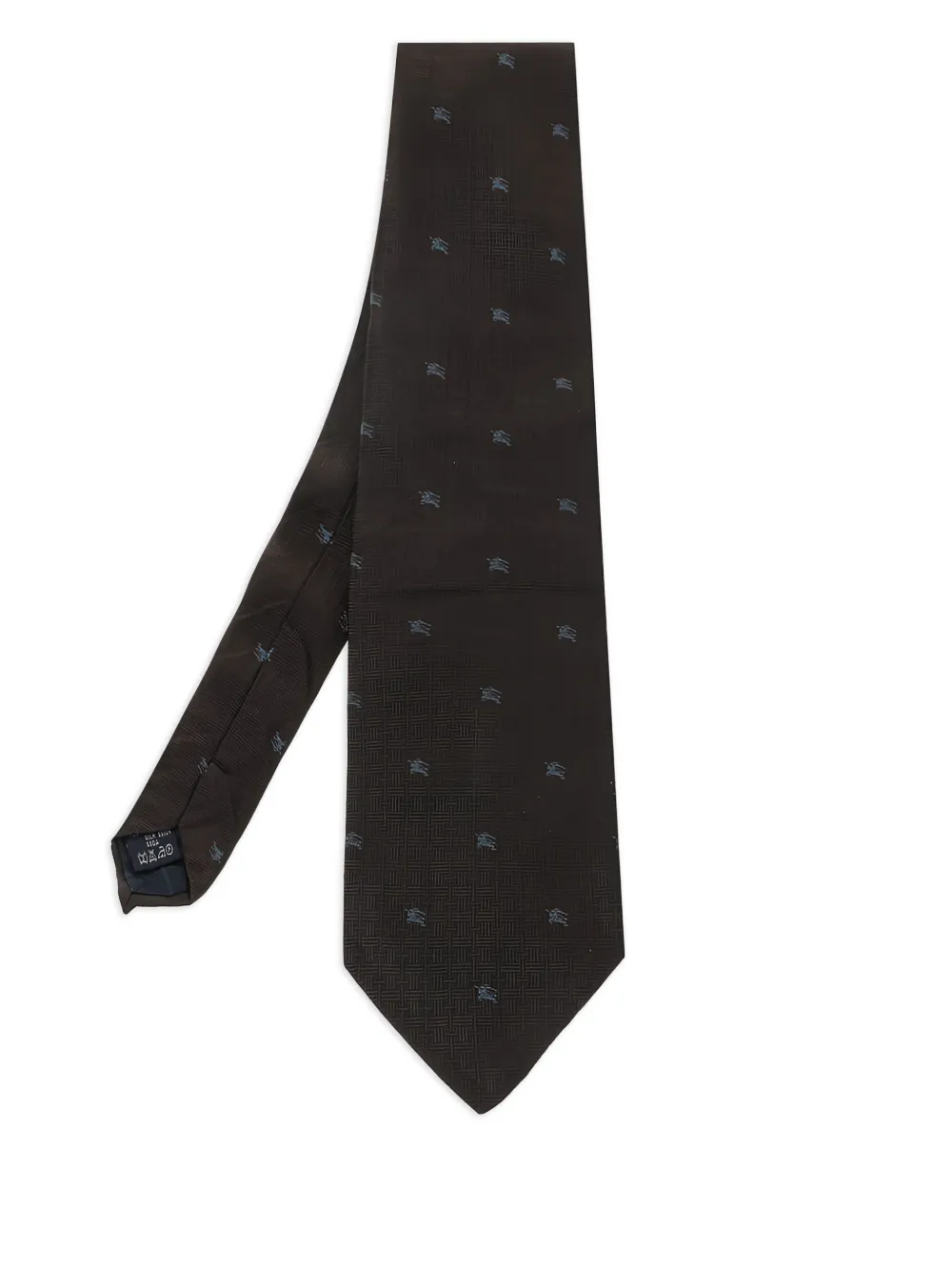 Burberry Pre-Owned patterned-jacquard silk tie | Brown | Image 1