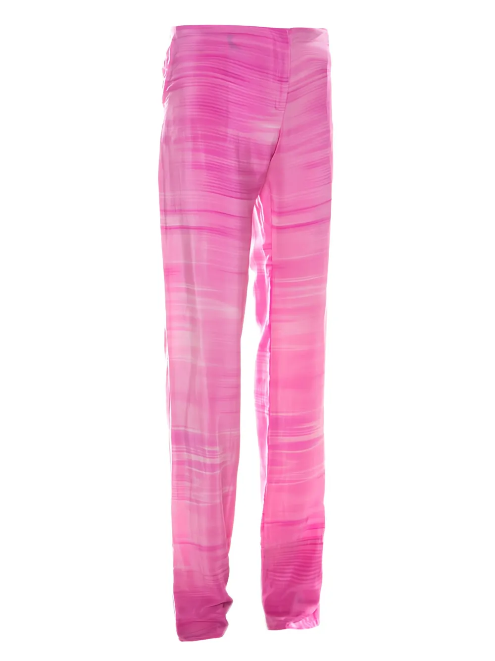 Fendi Pre-Owned Gestreepte zijden broek - Roze