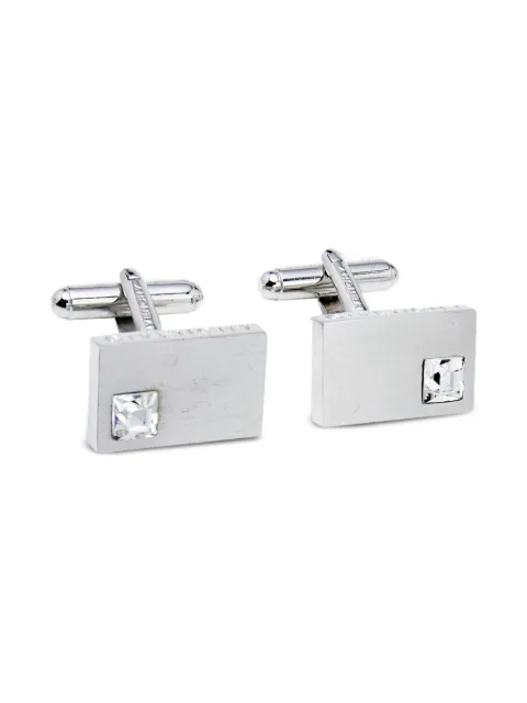 Givenchy Pre-Owned boutons de manchette rectangulaires à cristaux