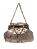 Christian Louboutin Pre-Owned pleated zip-fastening shouldert bag - Brown