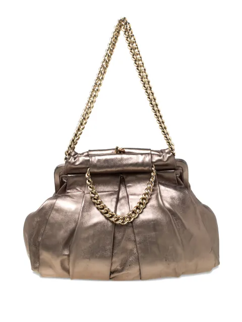 Christian Louboutin Pre-Owned pleated zip-fastening shouldert bag