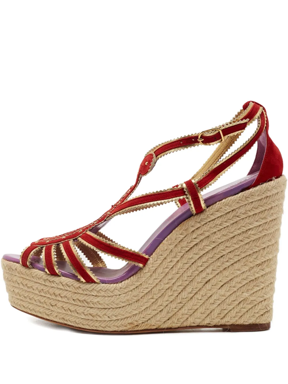 Pre-owned Hermes 13mm Wedge-heel Espadrilles