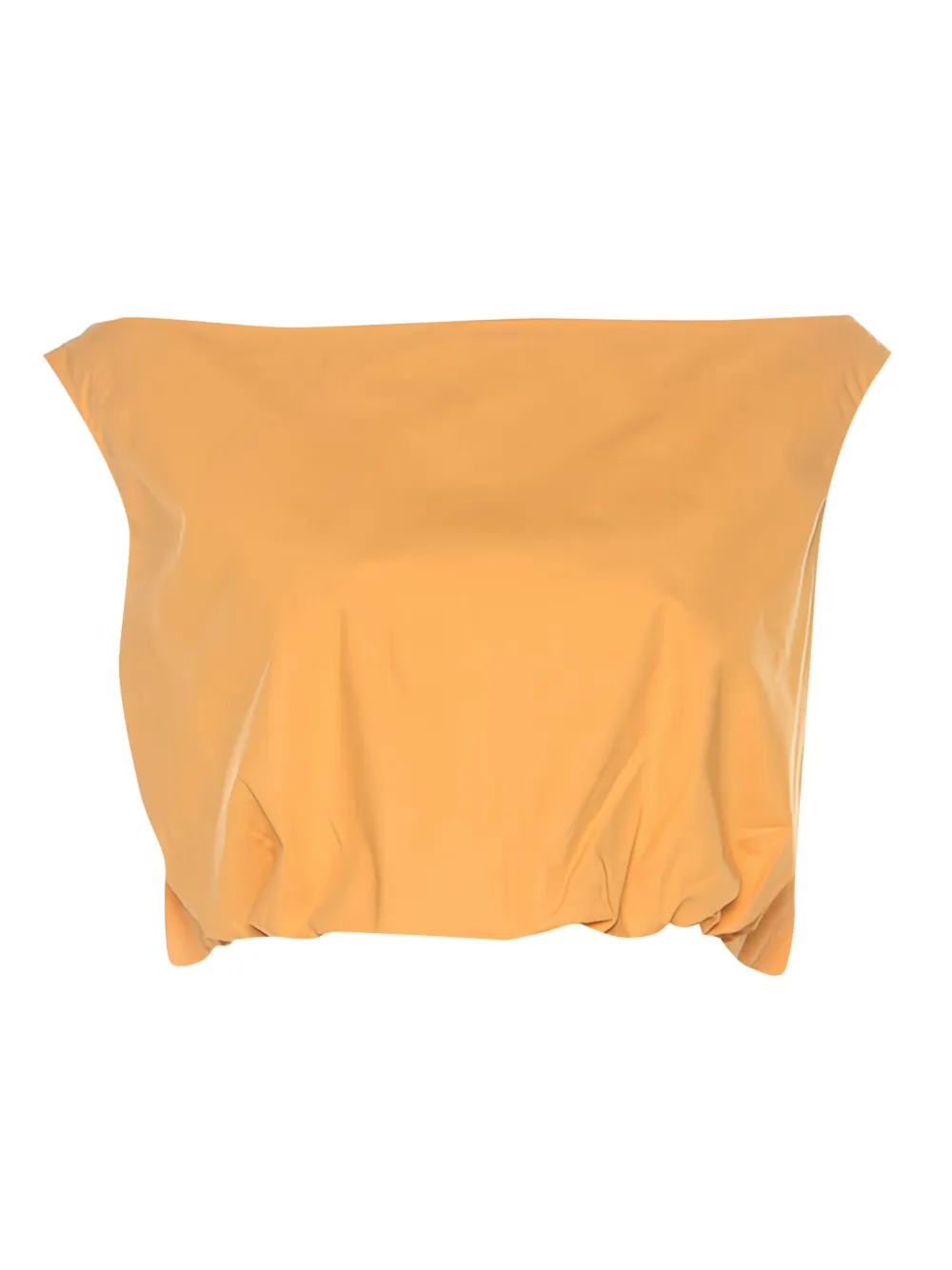 Ferragamo Pre-Owned Top corto con scollo a barca - Arancione