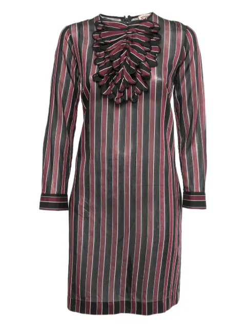 Nº21 robe courte rayée pre-owned à volants