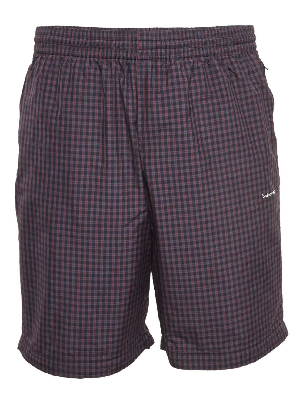 Balenciaga Pre-Owned check-print shorts | Blue | Image 1