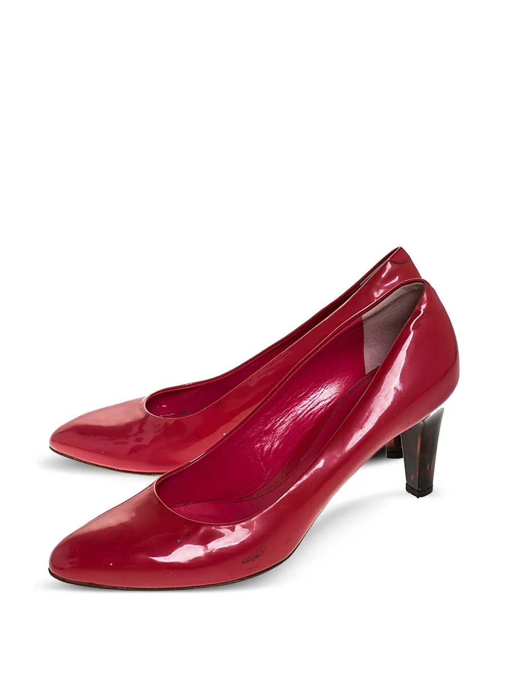 Bally 80mm lakleren pumps - Roze