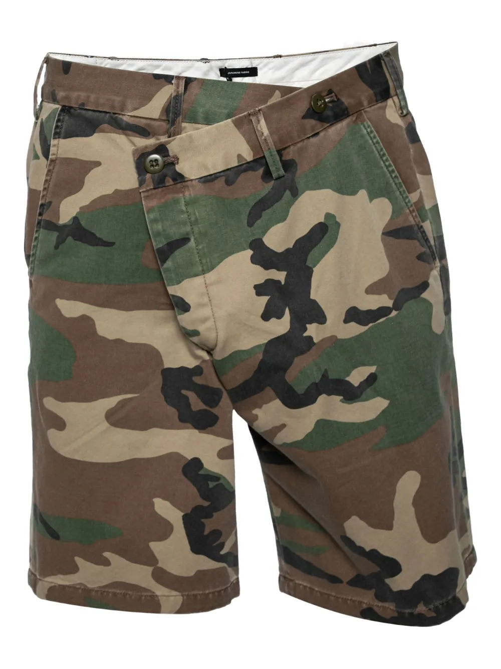 R13 crossover camouflage shorts | Green | Image 1