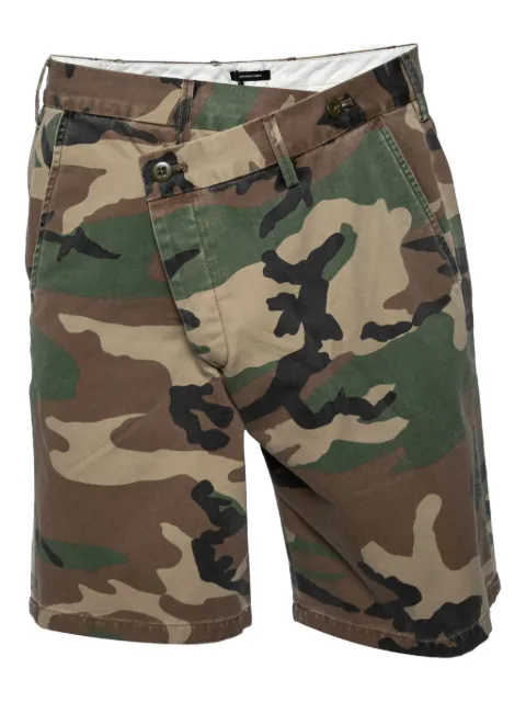 R13 crossover camouflage shorts