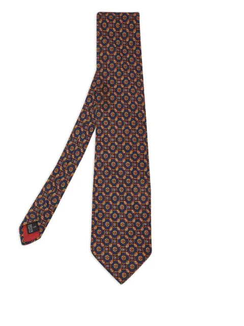 S.T. Dupont pre-owned patterned silk tie
