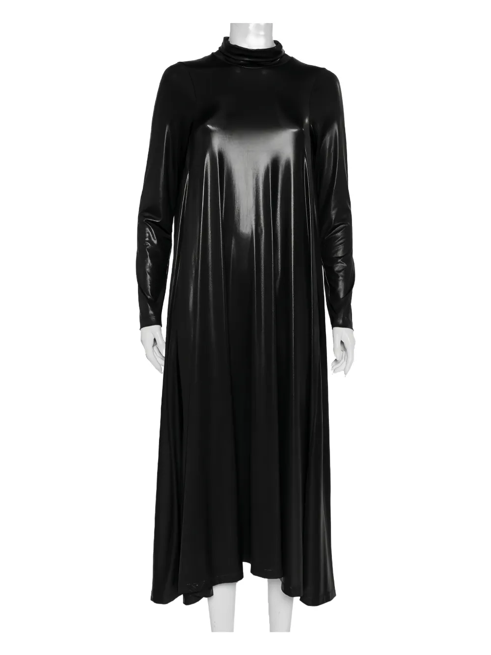 Pre-owned Maison Margiela Long-sleeve Flared Midi Dress