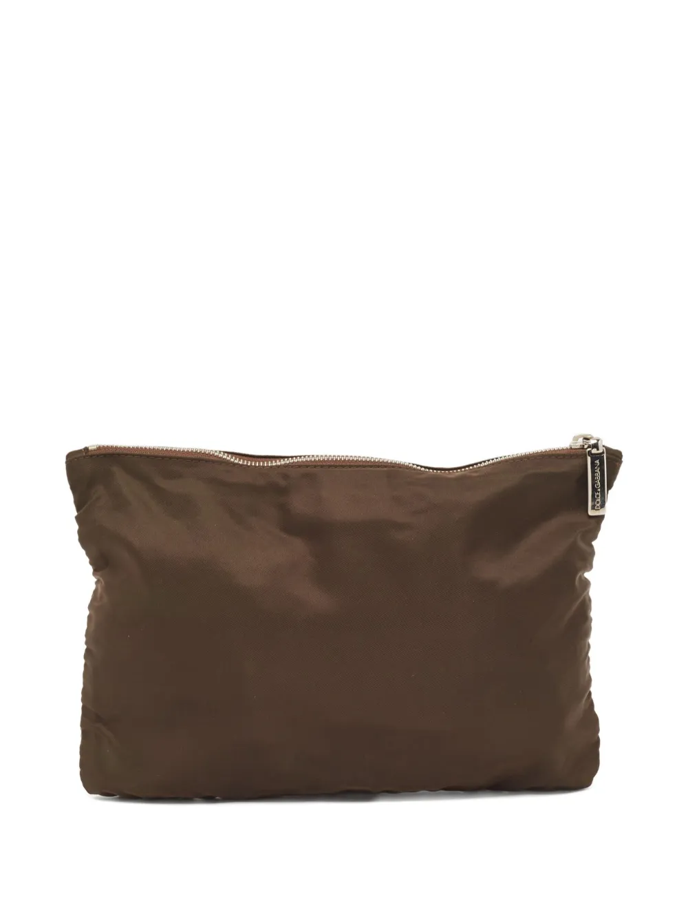 Dolce & Gabbana Pre-Owned logo-plaque zipper pouch | Image 2