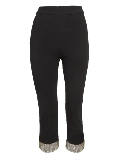 Alexis fringe-hem trousers