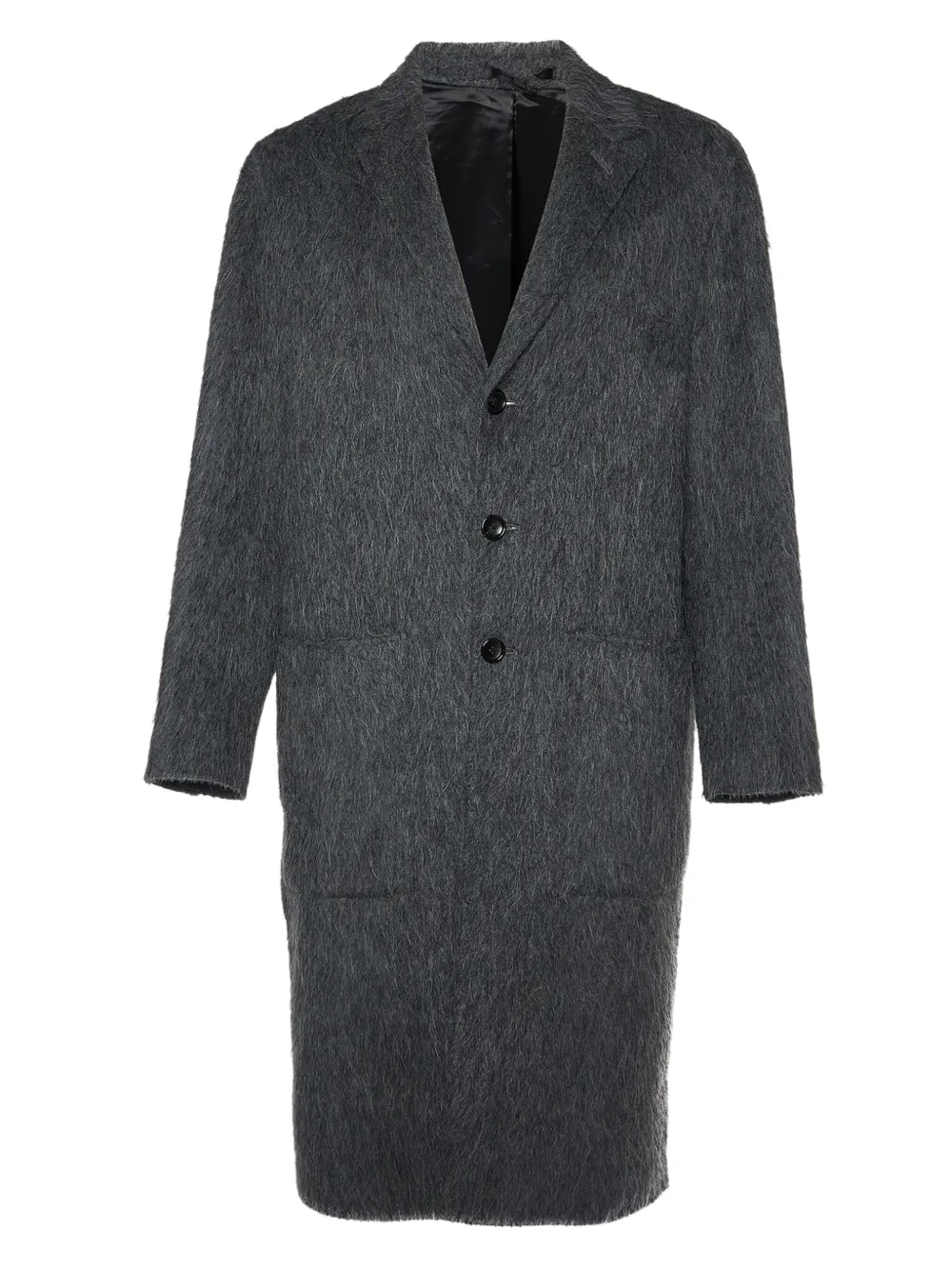JOSEPH pre-owned alpaca wool buttoned coat - Grey