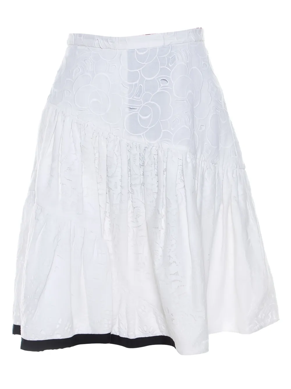 Nº21 Gonna midi svasata - Bianco