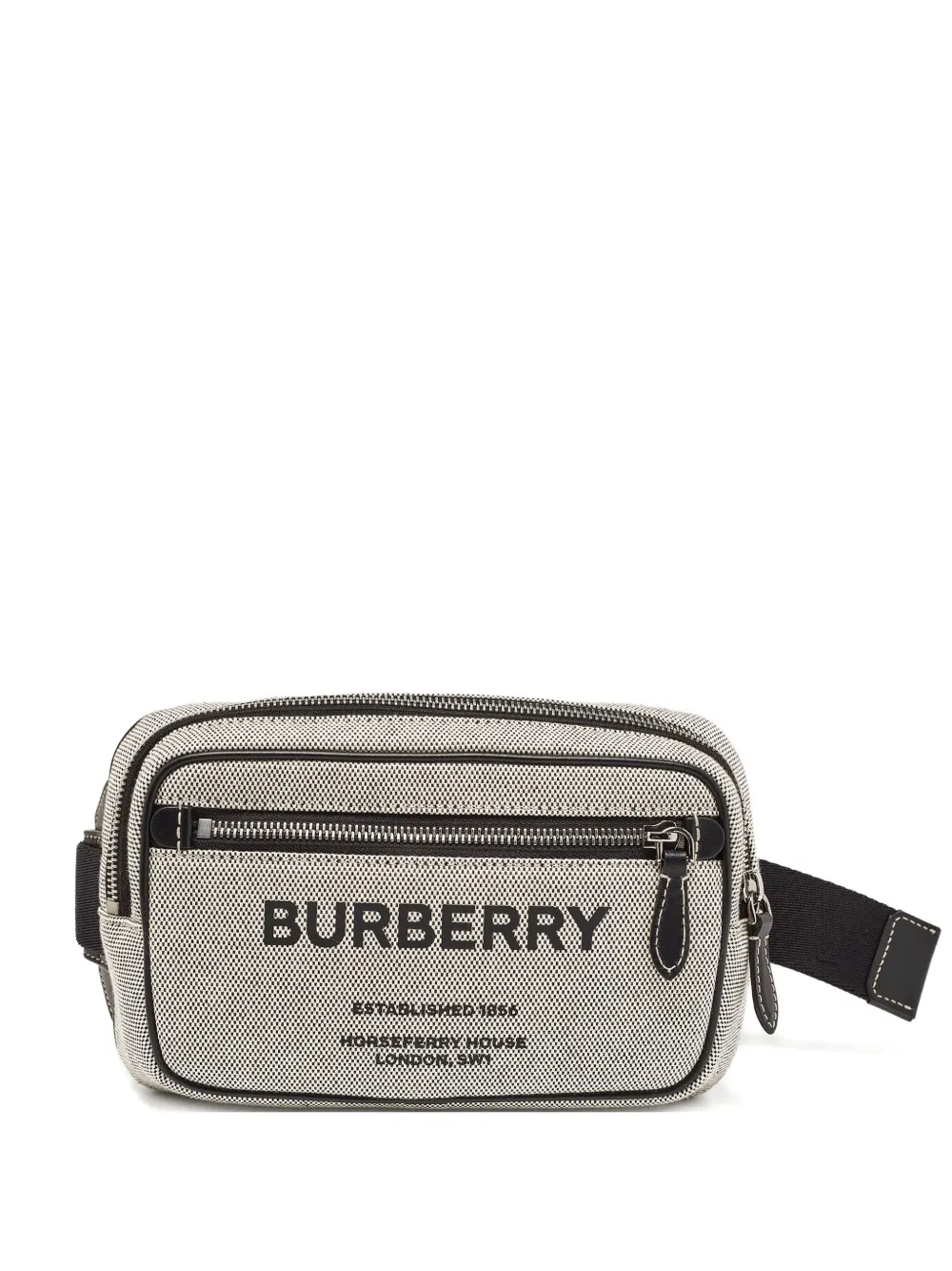 Burberry Pre-Owned Horseferry canvas belt bag - Grigio