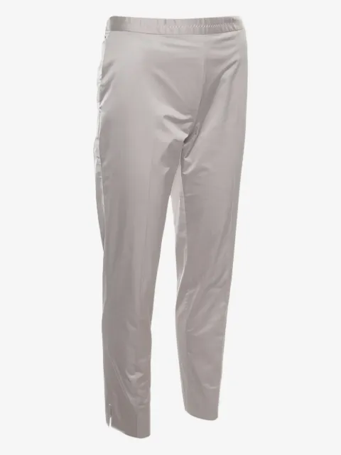 Paule Ka embroidered-detail cropped trousers