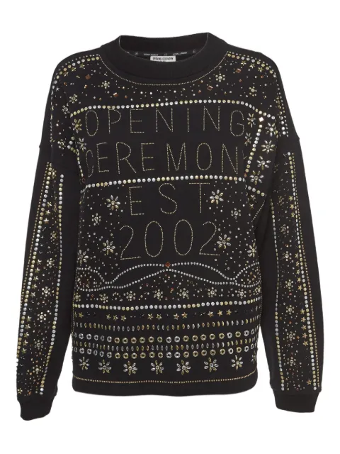 Opening Ceremony stud-embellished cotton sweatshirt