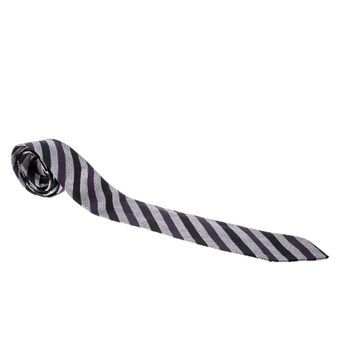 Prada Pre-Owned diagonal striped silk tie