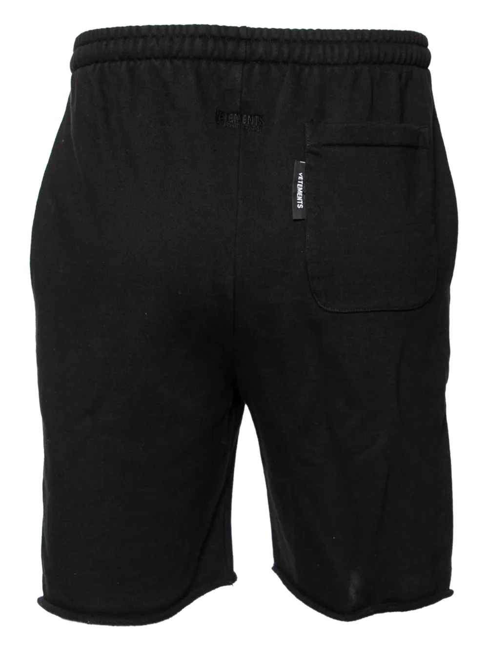 VETEMENTS pre-owned cotton embroidered track shorts | Image 2
