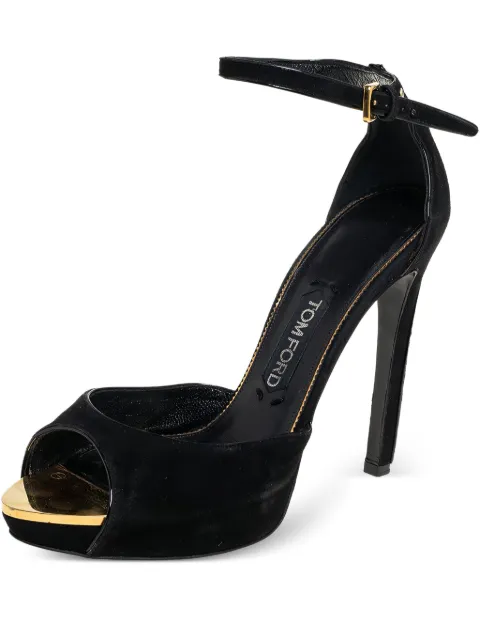 Tom Ford Vintage 120mm suede platform sandals