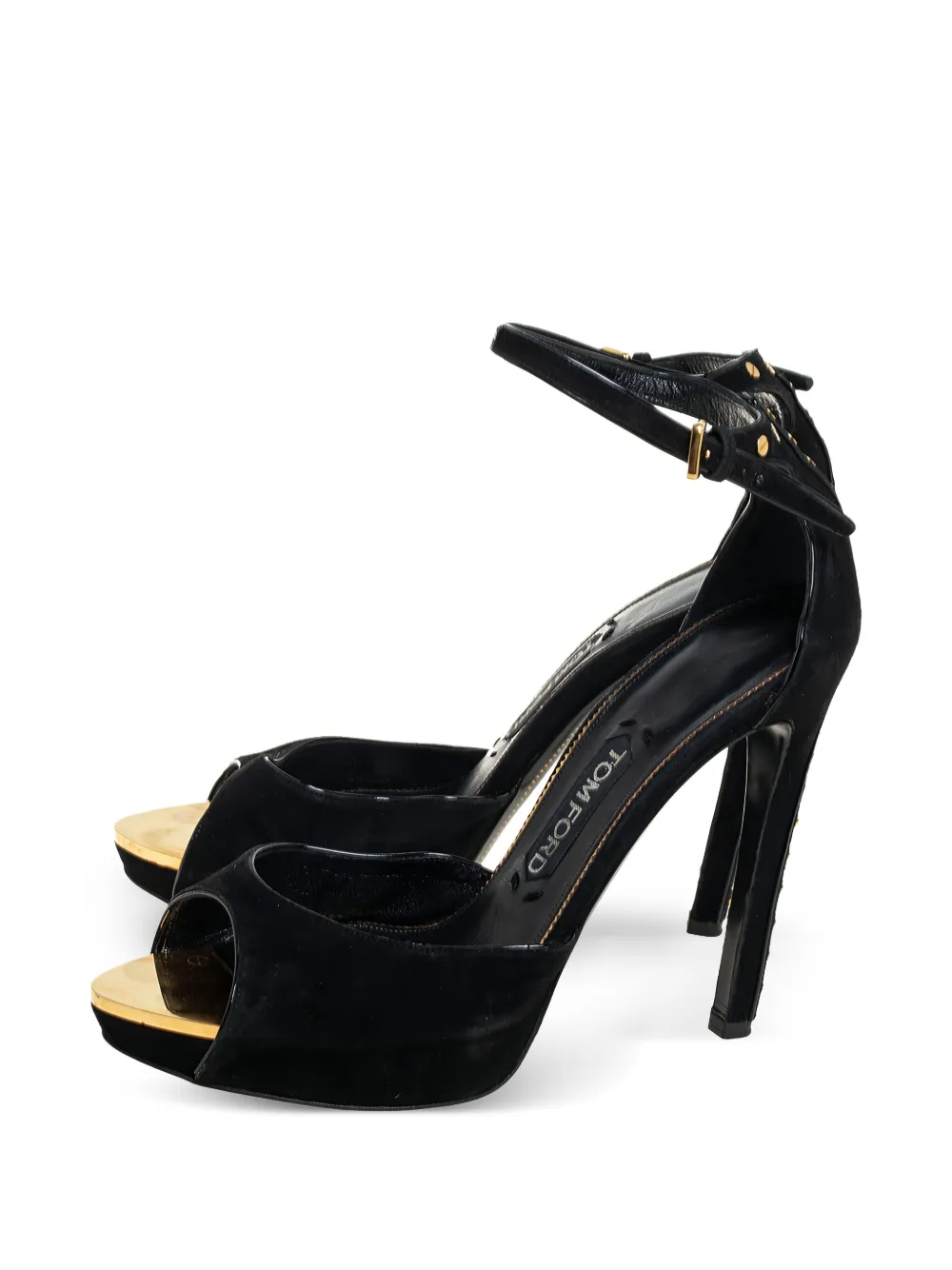 Tom Ford Vintage Sandalen met plateauzool - Zwart