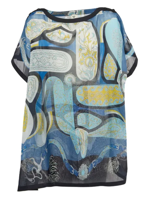 Hermès Pre-Owned paisley-print cotton dress