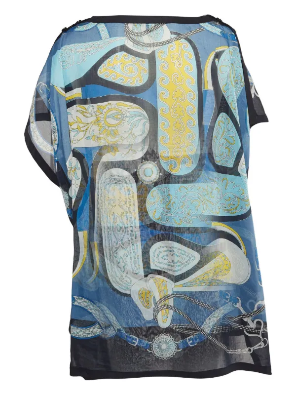hermes blue dress Hermes Straight Dress with Embroidered Pocket (Brand New)