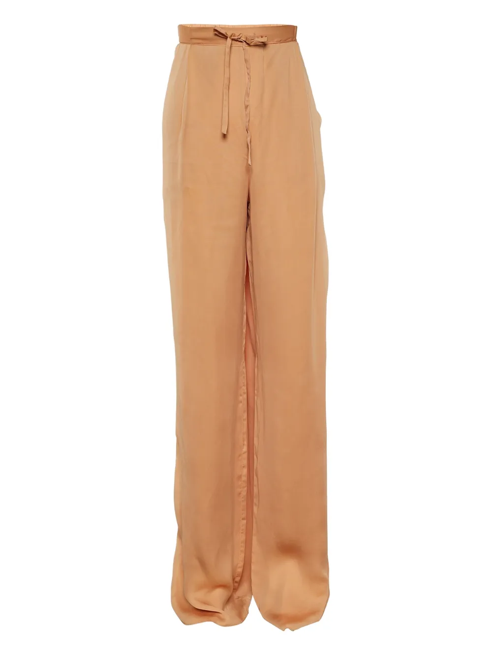 Bottega Veneta Pre-Owned tie-waist trousers - Arancione