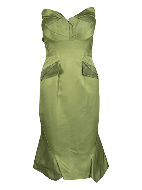 Zac Posen strapless ruffled dress