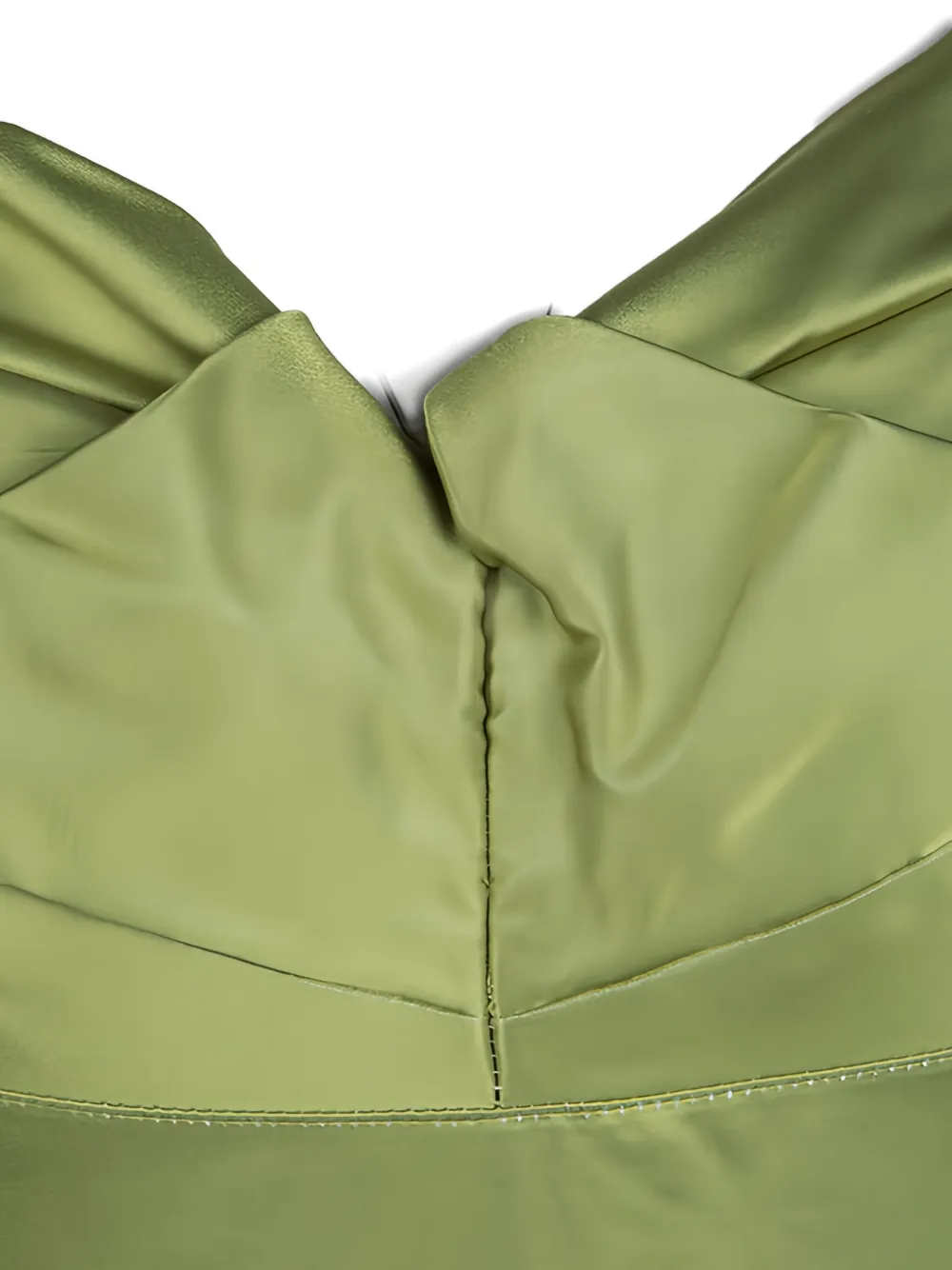 Zac Posen Strapless jurk met ruches - Groen