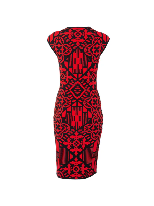 alexander mcqueen jacquard knit mini dress Alexander McQueen Jacquard minidress Alexander McQueen