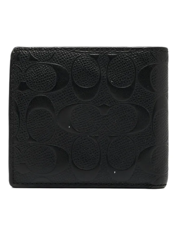 Coach logo-embossed Leather Wallet Black FARFETCH PH
