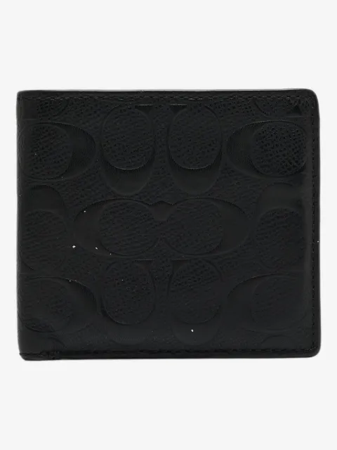 Coach logo-embossed leather wallet