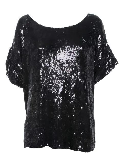 Pierre Balmain sequined short-sleeve top