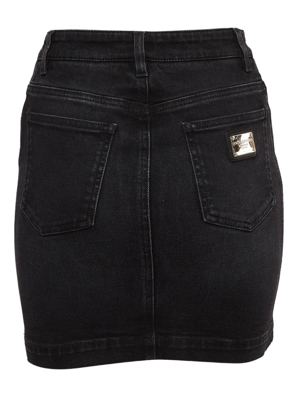 Dolce & Gabbana Pre-Owned Mini-rok met logopatch - Zwart