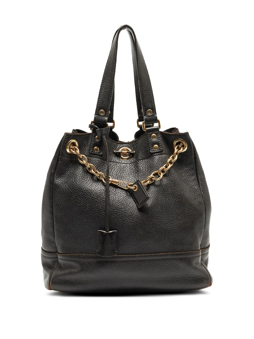 Saint Laurent Pre-Owned leather tote bag | Black | Image 1