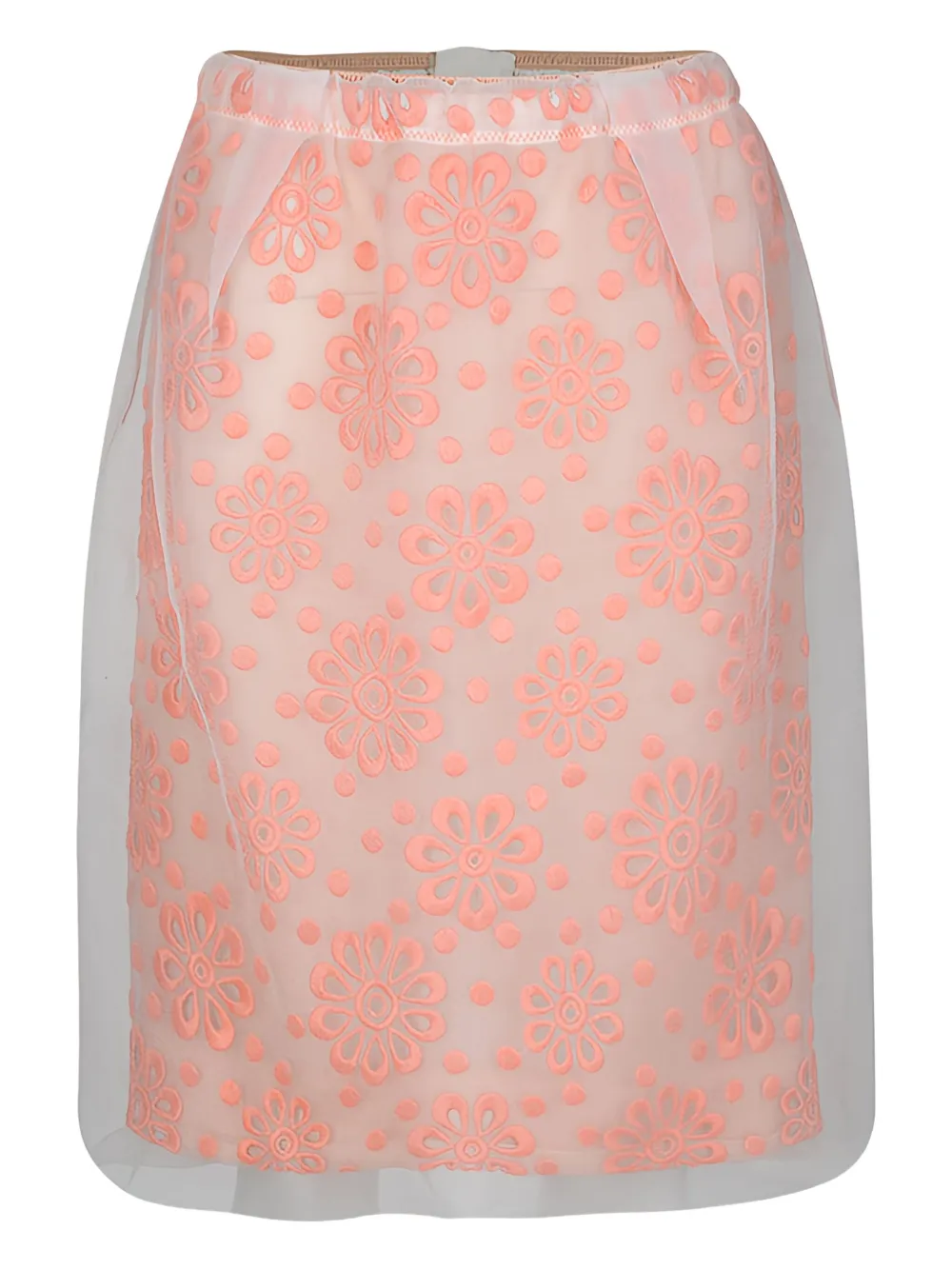 Louis Vuitton Pre-Owned Gonna a fiori 2012 - Arancione