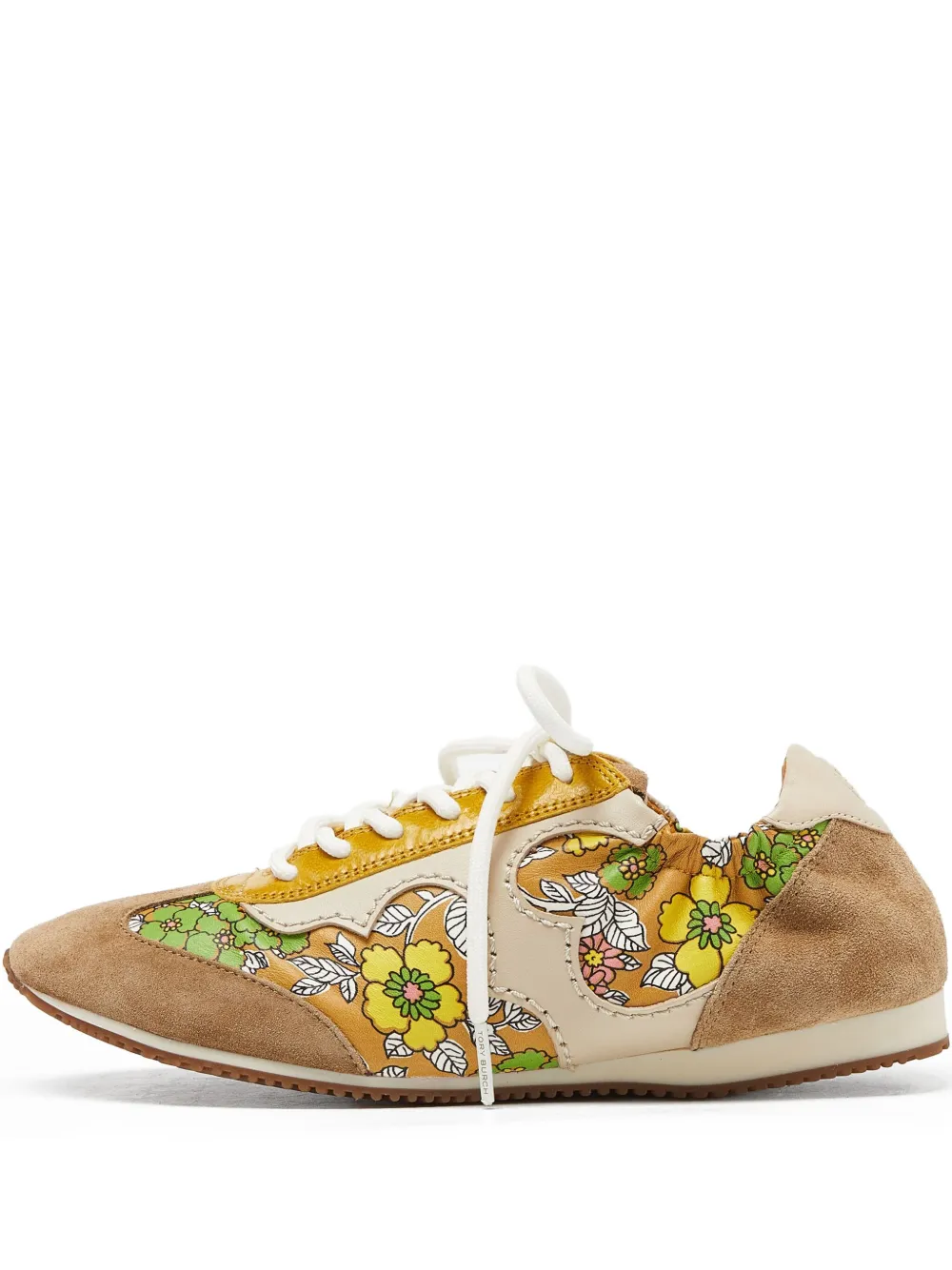 Tory Burch Pre-owned floral-print sneakers - イエロー Tory Burch Pre-owned floral-print sneakers - イエロー