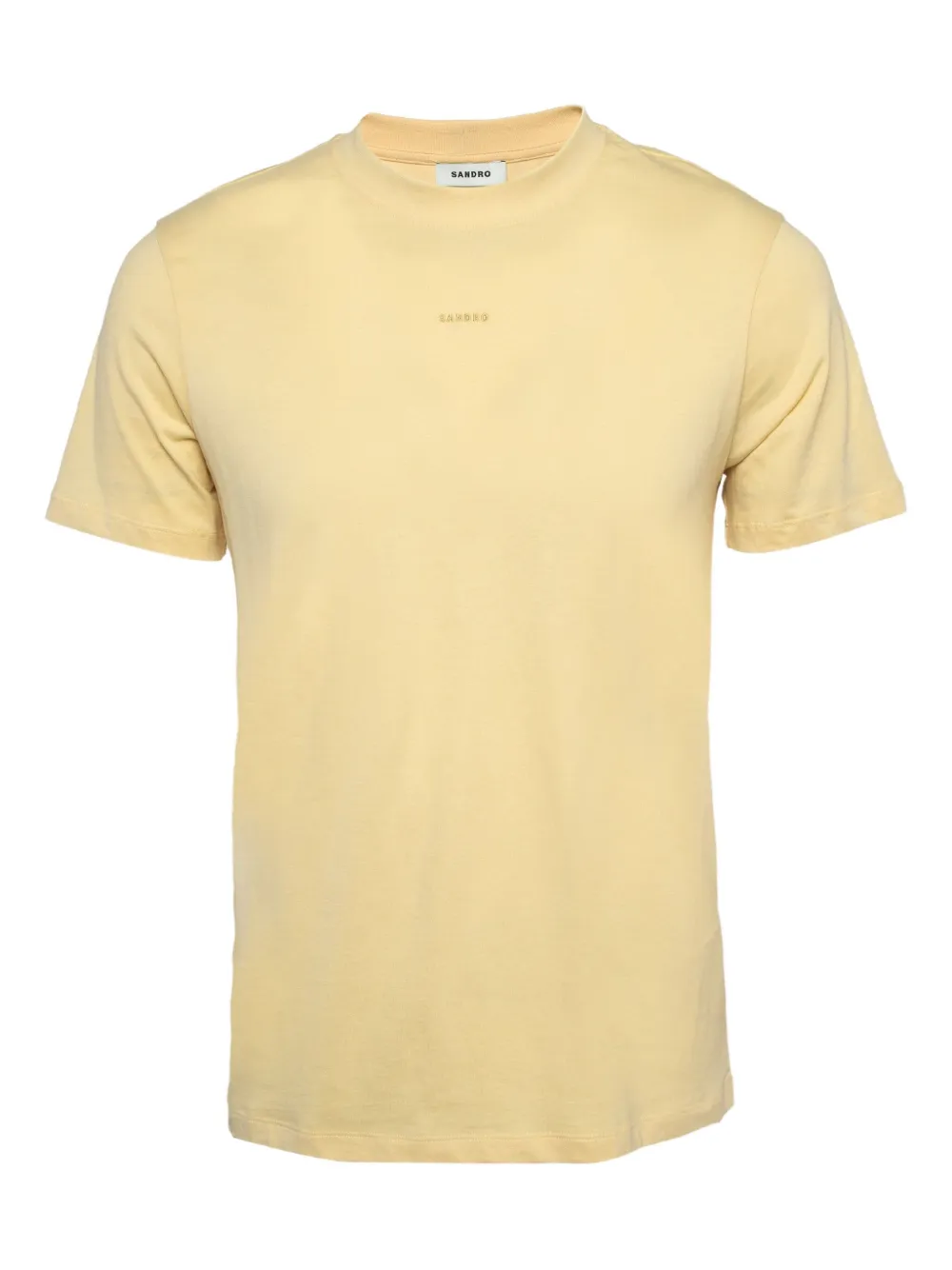 SANDRO 2024 logo-embroidered T-shirt | Yellow | Image 1