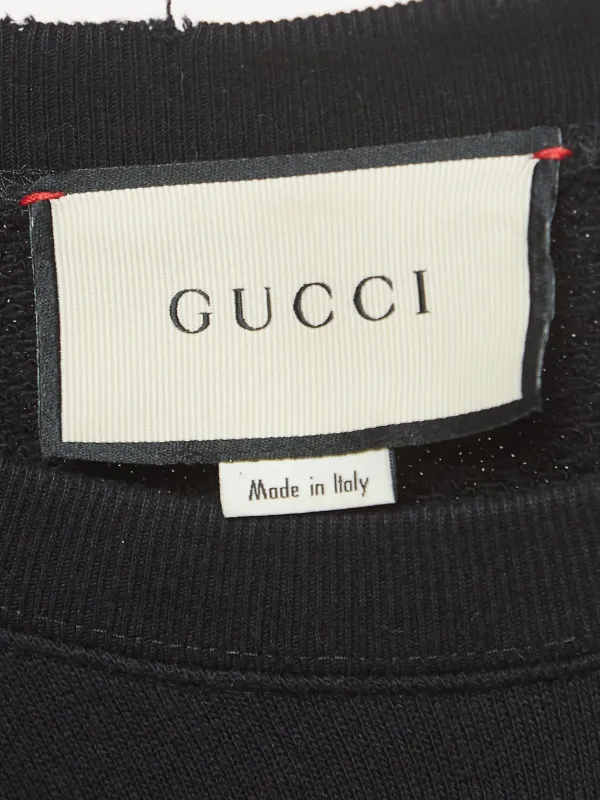 Gucci Pre-Owned Sweatshirt Mit Tiger-Print Schwarz FARFETCH DE