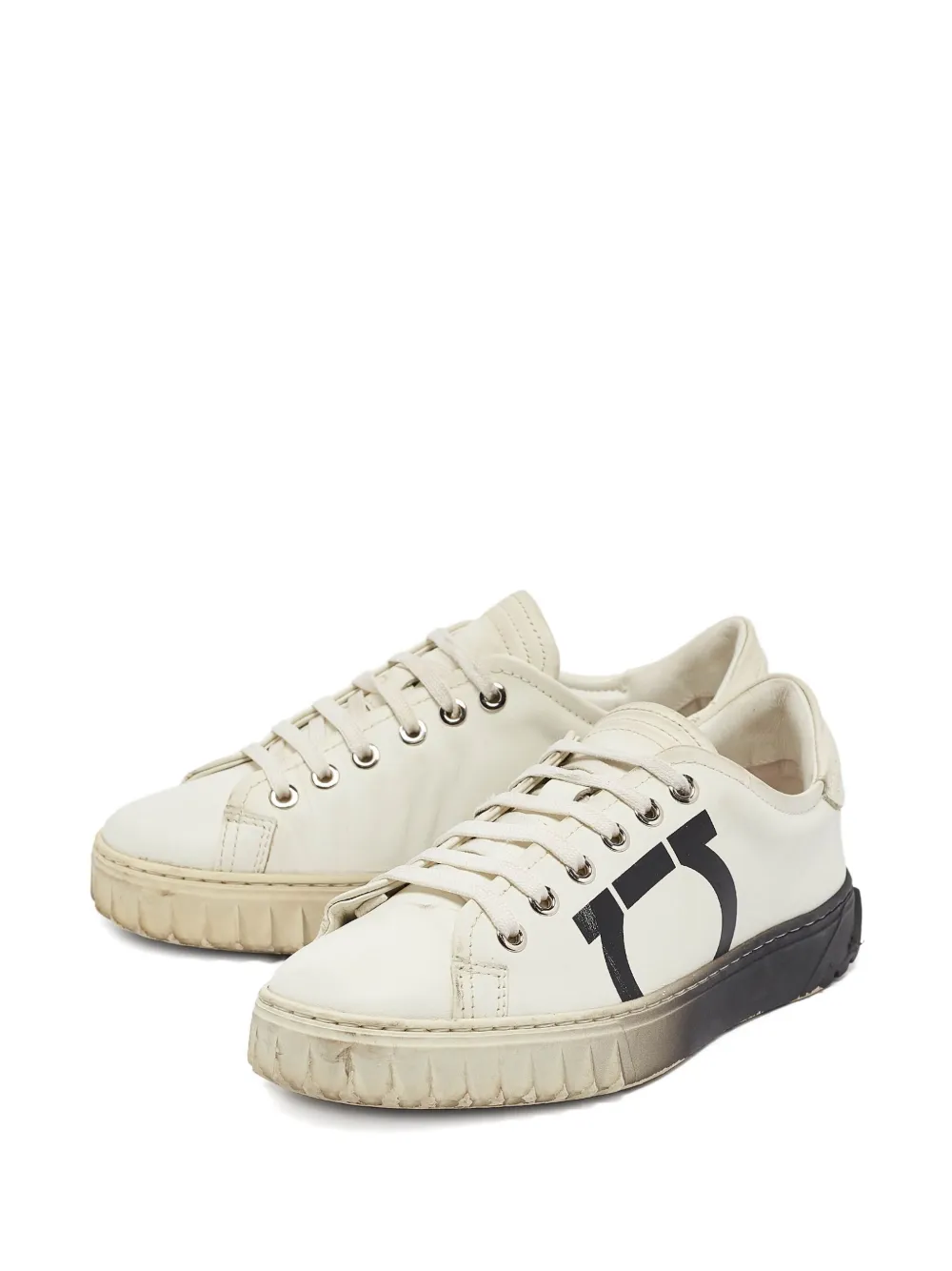 Ferragamo Pre-Owned  Cube 8 leather sneakers | Image 2