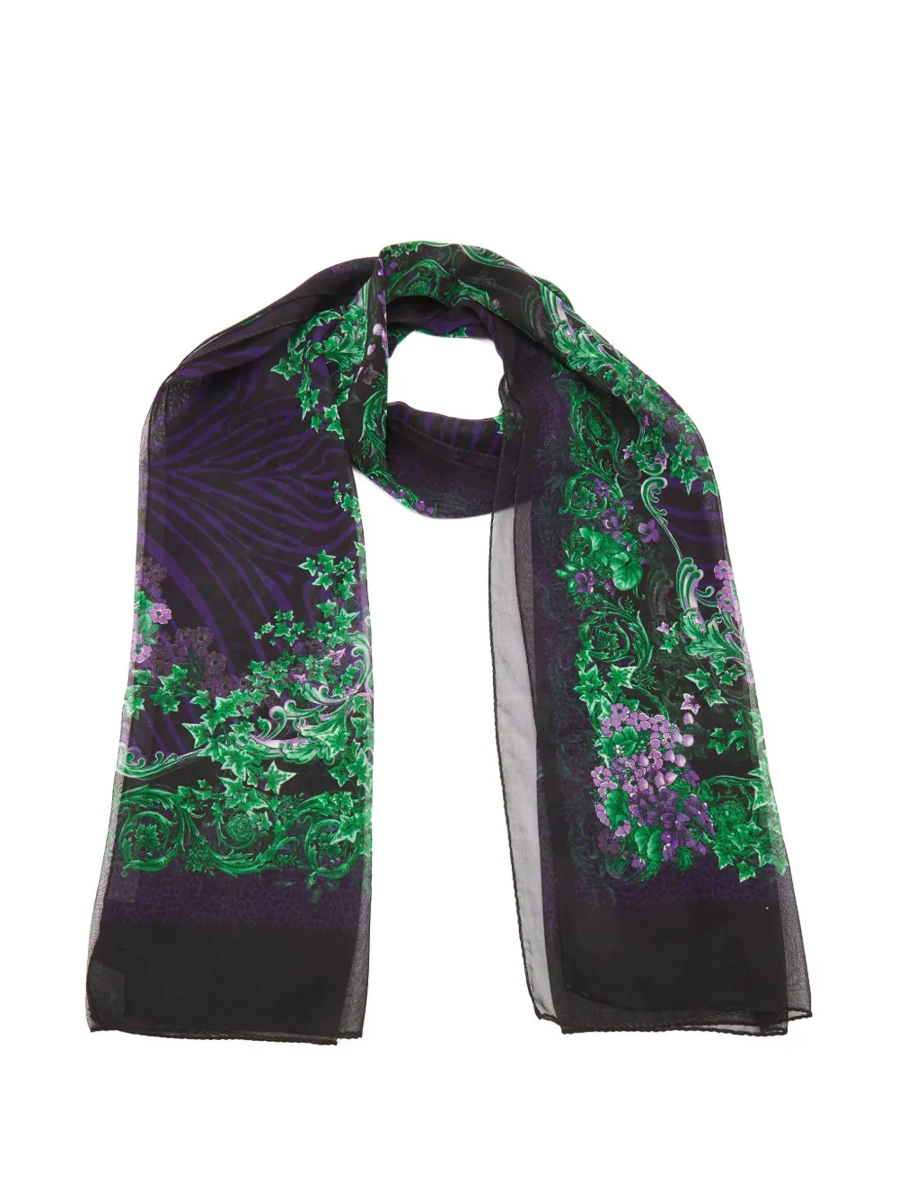Versace Pre-Owned floral-print silk stole | Image 2