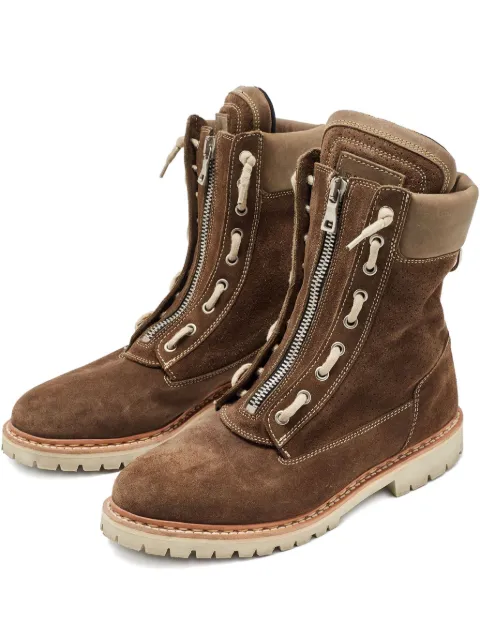 Balmain Pre-Owned 2024 zip-front suede boots