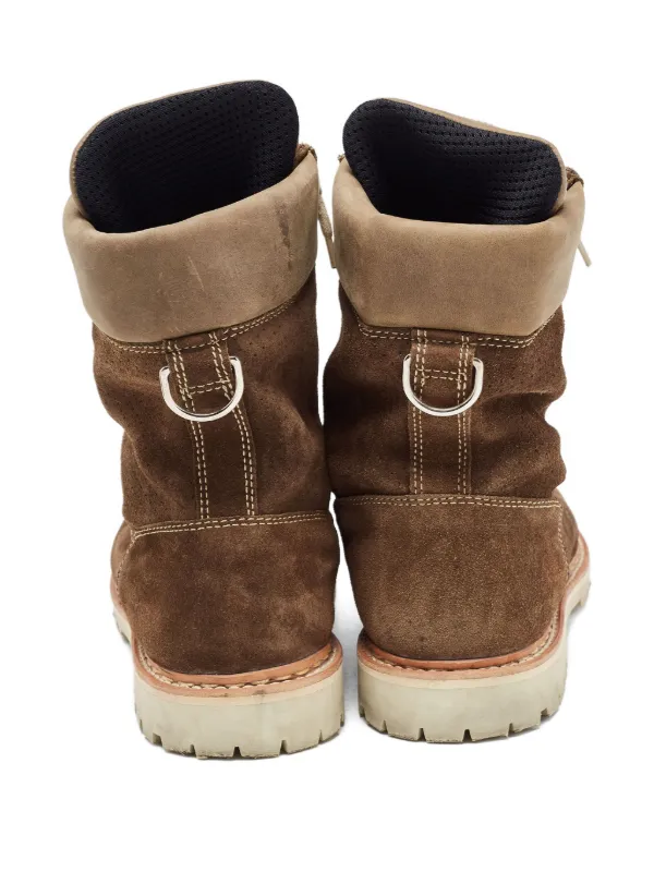 Balmain Pre-Owned 2024 zip-front Suede Boots | Brown | FARFETCH