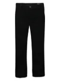 Giorgio Armani Pre-Owned chevron velvet trousers - Black
