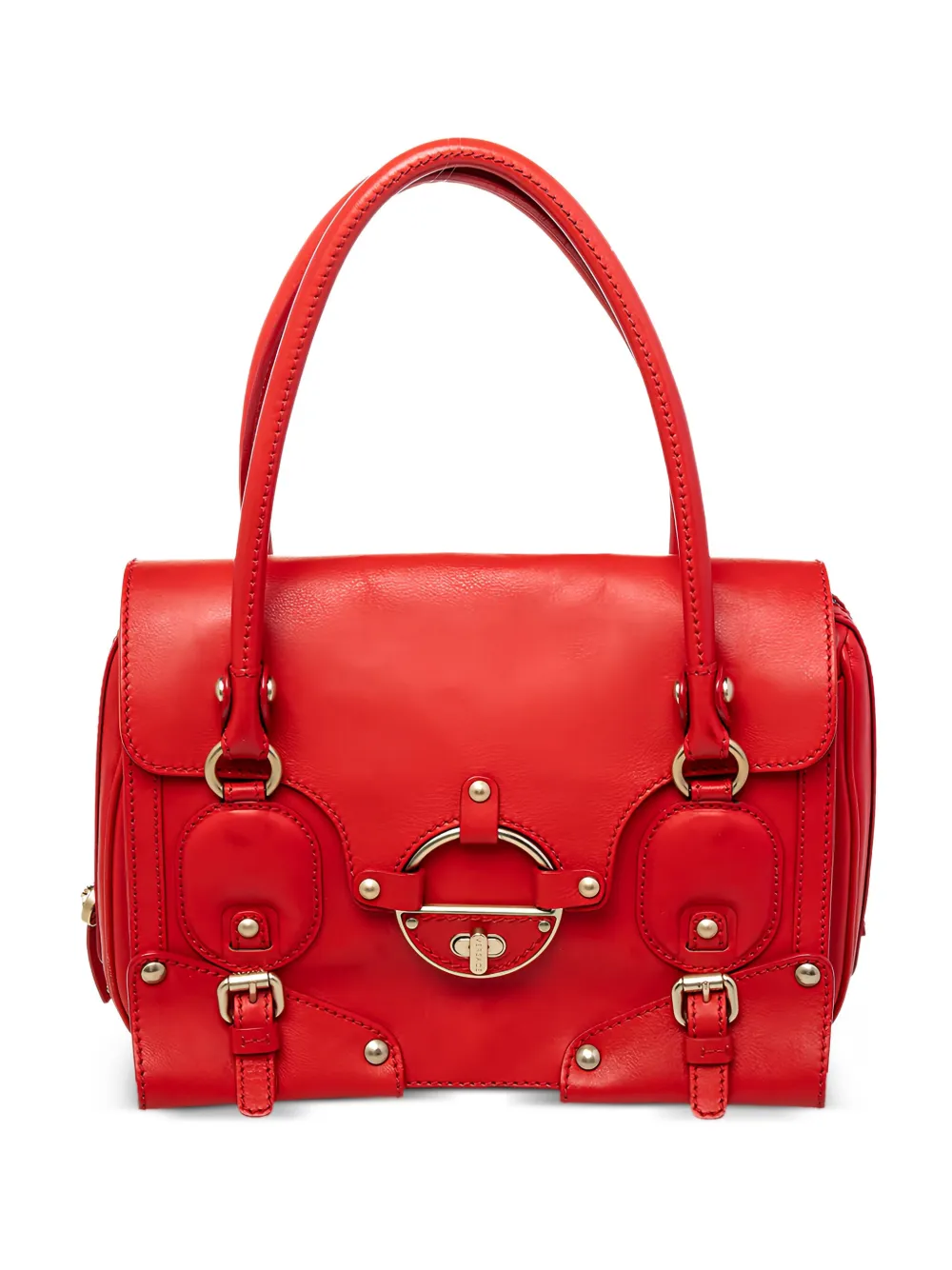 Versace Pre-Owned studded tote bag | Red | Image 1