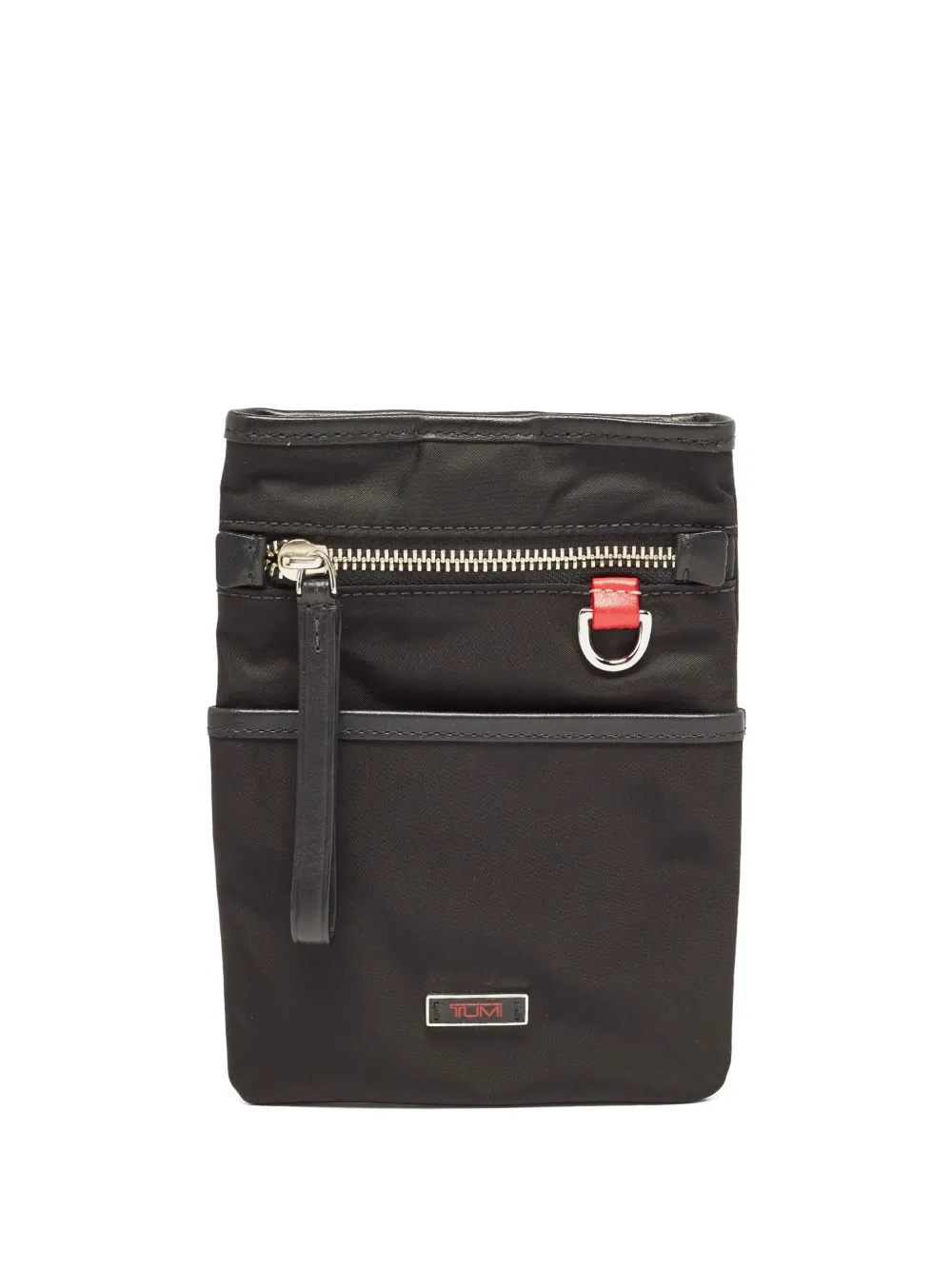 Tumi logo-plaque pouch | Black | Image 1