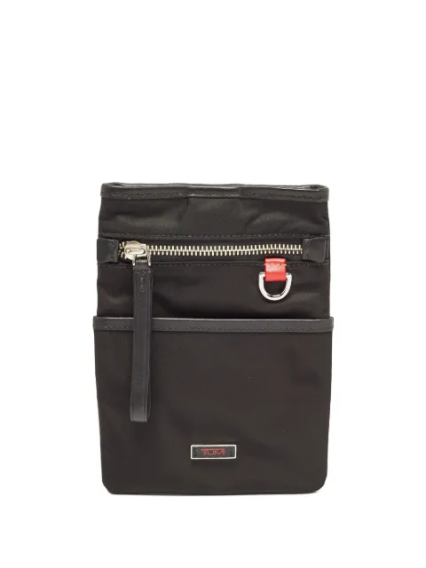 Tumi logo-plaque pouch